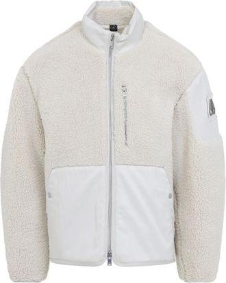 Moose Knuckles fleece-texture coat - White