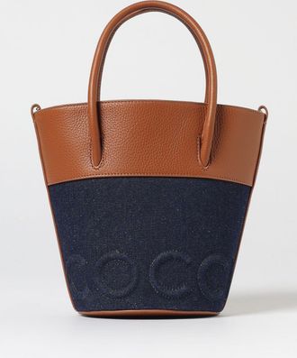 Coccinelle Borsa Myrtha Coccinelle in pelle e denim di cotone