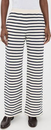 Xirena Emmette Wide Leg Sweatpant In Natural Stripe