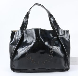Stella McCartney Stella Mccartney Black Leather Handbag Shoulder Bag Tote Bag (Pre-Owned)