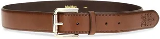 Max Mara Womens Brown Calf Leather Bos Taurus Regular Belt