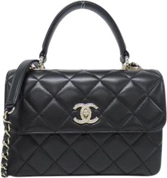 Chanel Pre-owned Lambskin Shoulder Bag - Dames - Vintage Handtas - Zwart - ONE Size - Leer - Vintage