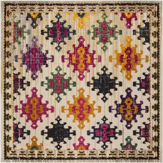 Safavieh Alfombra Marfil/Multicolor 122 X 122 cm