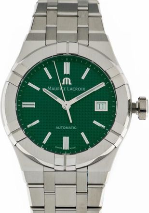 Maurice Lacroix Aikon Automatic Date 39mm - Heren - Horloges - Groen - ONE Size - Accessoires