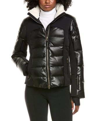 Bogner Ilana Leather Down Coat