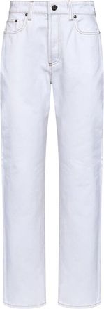 Versace Straight Jeans - Dames - Regular Fit Jeans - Wit - W27 - Katoen - Jeans