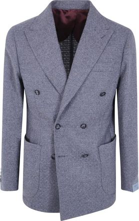 Barba Bactive Double Breasted Jacket - Suits - Hombre - Gris - XL