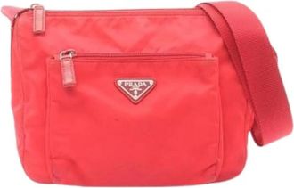 Prada Pre-owned Cross Body Bags, female, Red, Size: ONE SIZE Pre-owned Vintage Cross Body Bag
