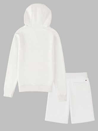 Tommy Hilfiger Colorblock Organic Cotton Shorts - White