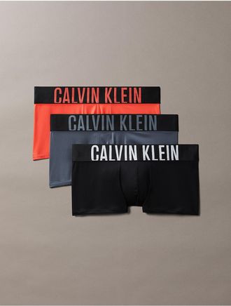 Calvin Klein Mens Intense Power 3-Pack Low Rise Trunk - Multi - XL