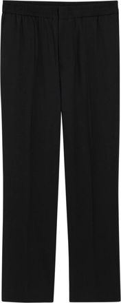 Ami Elastische Taille Broek - Heren - Straight fit broeken - Zwart - XS - Katoen - Broeken