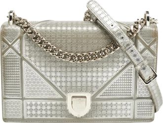 Dior Pre-owned Shoulder Bags, female, Gray, Size: ONE SIZE Pre-owned Fabric shoulder-bags