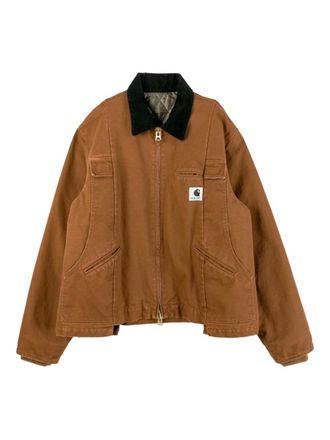 Carhartt Work in Progress Sacai jack met ribfluwelen kraag - Bruin