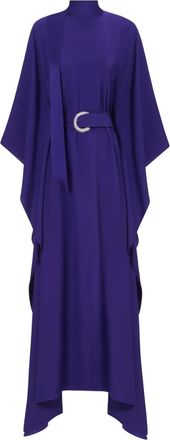Taller Marmo La Luna crystal-belted midi dress - Purple
