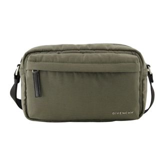 Givenchy Tassen, Heren, Groen, ONE Size, Leer, Essential U Crossbody Bag