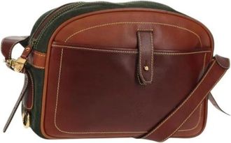 Loewe Pre-owned Cross Body Bags, female, Brown, Size: ONE SIZE Pre-owned Leather Shoulder Bag
