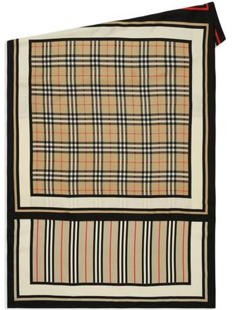 Burberry montage print silk scarf - unisex - Silk - OS - Neutrals