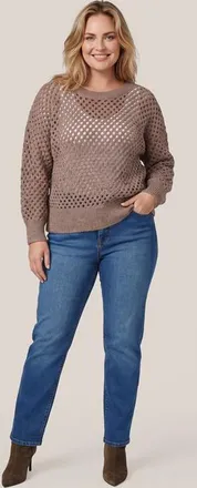 Mart Visser Evan Lurex Trui Zand Maxi