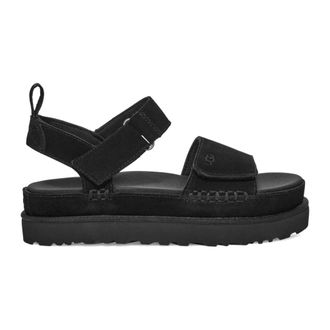 UGG Flat Sandals, female, Black, Size: 11 US Goldenstar Sandal