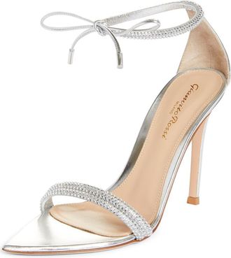 Gianvito Rossi Montecarlo Sandals in Silver Silver at Nordstrom, Size 38.5