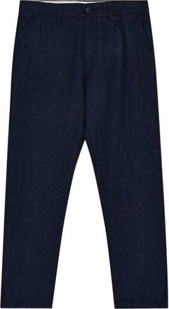 Knowledge Cotton Apparel Chuck Regular Linen Pants Freizeithose f&uuml;r Herren | blau