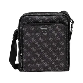 Guess Heren, Tassen, Zwart, Maat: ONE Size Leer