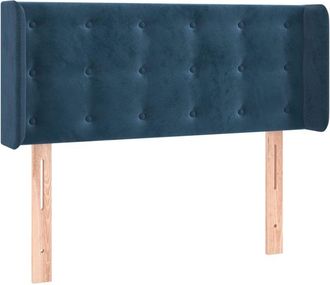 vidaXL Cabecero De Terciopelo Azul Oscuro 103x16x78/88 Cm Vidaxl