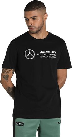 Puma Mens Mercedes-AMG Petronas Motorsport F1 Essentials Logo Tee Top Black L