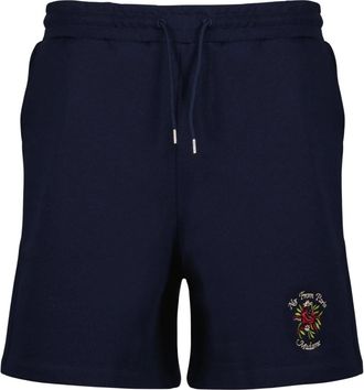 Dr&ocirc;le de Monsieur Korte Broeken, Heren, Blauw, M, Katoen, Short Slogan Rose