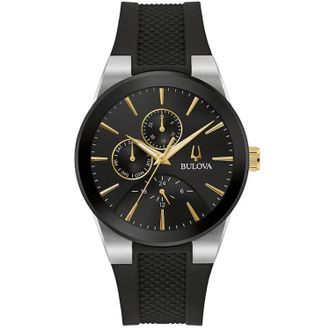 Bulova Womens Quadra Black Dial Watch