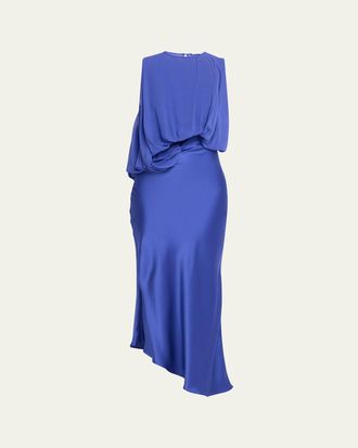 CHRISTOPHER ESBER Cumulus Draped Sleeveless Midi Dress