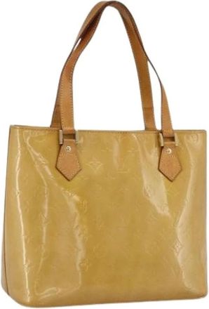 Louis Vuitton Pre-owned Tote Bags, female, Beige, Size: ONE SIZE Pre-owned Vintage Patent Leather Tote Bag