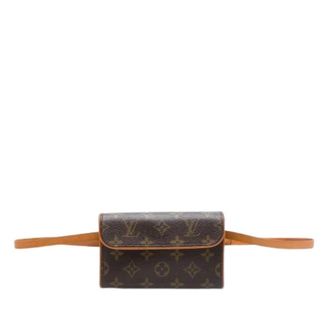 Louis Vuitton Pre-owned Pochette Florentine - Dames - Pre-owned - Bruin - Maat: ONE Size Leer