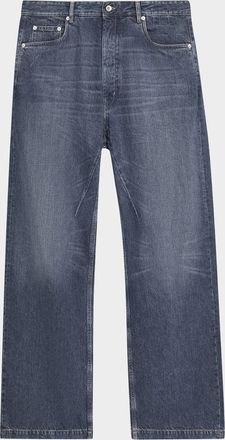 DRKSHDW RICK OWENS Mens Washed Denim Wide-Leg Jeans