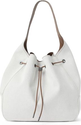 Brunello Cucinelli Borsa tote in pelle - Bianco