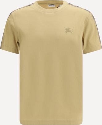 Burberry T-shirt con finiture Check Man XS
