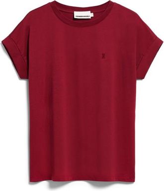 Armedangels Idaa Logo T-Shirt f&uuml;r Damen | rot
