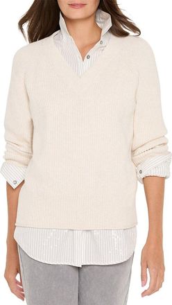 Nic+Zoe Nic+Zoe Shaker Stitch Sweater