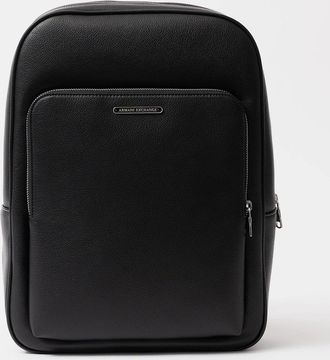 A|X Armani Exchange Mens Armani Exchange Mens Faux Leather Backpack - Black UC001 - Size: ONE size