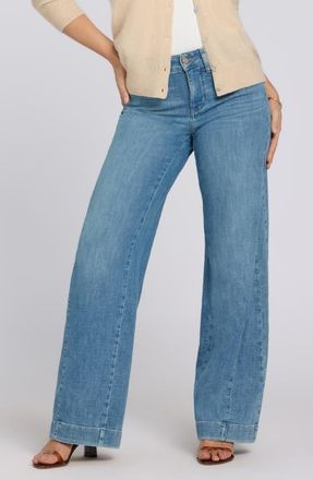 NYDJ Teresa Godet Wide Leg Jeans in Dawn Rock at Nordstrom, Size 10