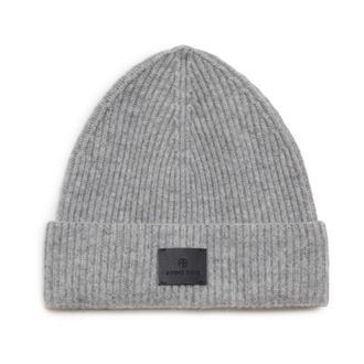 Anine Bing Carley Beanie - Dames - Hoeden - Grijs - ONE Size - Leer - Accessoires