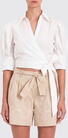 Twin-Set Camicia a portafoglio in cotone stretch