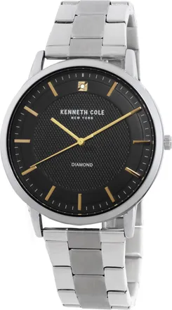 Kenneth Cole Diamond Quartz Black Dial Mens Watch KCWGG2271406