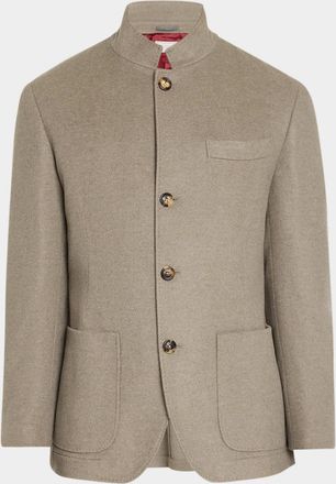 Brunello Cucinelli Men & apos;s Cashmere Nehru Jacket