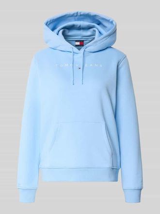 Tommy Jeans Regular Fit Hoodie aus Baumwoll-Mix in Hellblau, Gr&ouml;&szlig;e XL