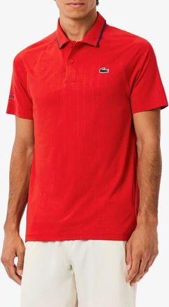 Lacoste Tennis Performance Slim Fit Polo in Red at Nordstrom, Size 5