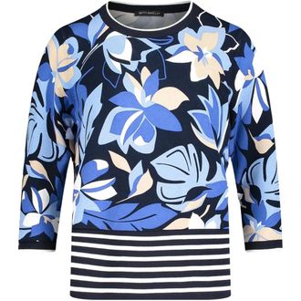 Betty Barclay Fijngebreide trui - Dames - Blouses & Shirts - Blauw - Maat: 3XL Viscose