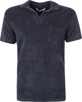 Orlebar Brown Polo Towelling Resort - Blu