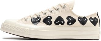 Converse x COMME des GARCONS PLAY Chuck 70 Low Multi Heart - White Black A08150C
