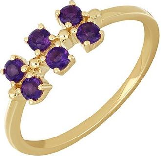 Bony Levy 14K Color 14K 0.35 Ct. Tw. 6 Amethyst Stackable Ring